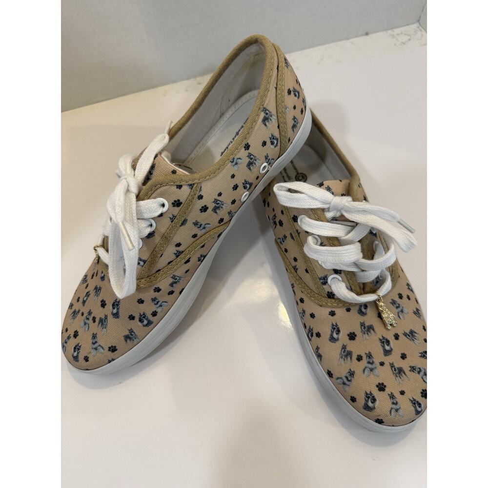 Bradford Exchange I Love Schnauzers Canvas Sneakers Womens 7.5